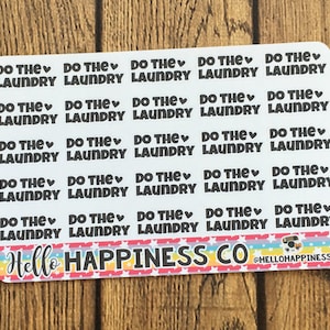 Laundry Day Planner Stickers