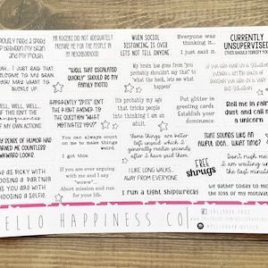 Snarky and Sarcastic Quote Planner Stickers - No Swear Words