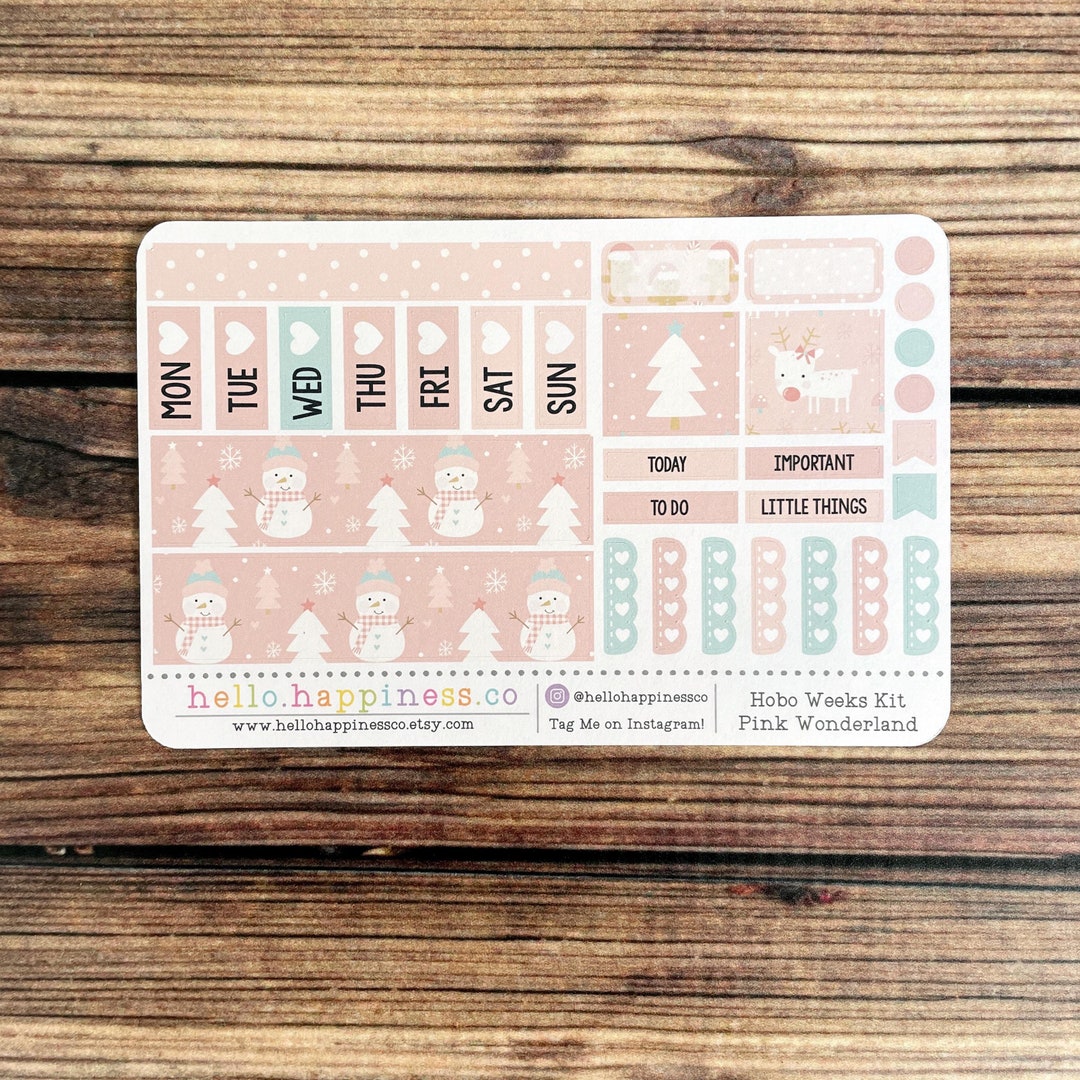 Hobonichi Weeks Mini Kit - Pink Wonderland - 2024 Holiday Collection - Etsy
