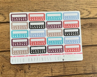 28 Vitamin Habit Tracker Planner Stickers for Erin Condren Life Planner ...