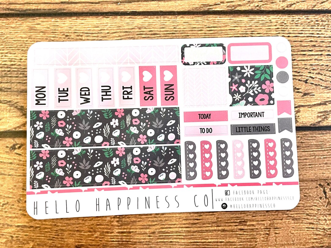 Hobonichi Weeks Mini Kit - Dainty Floral - Etsy