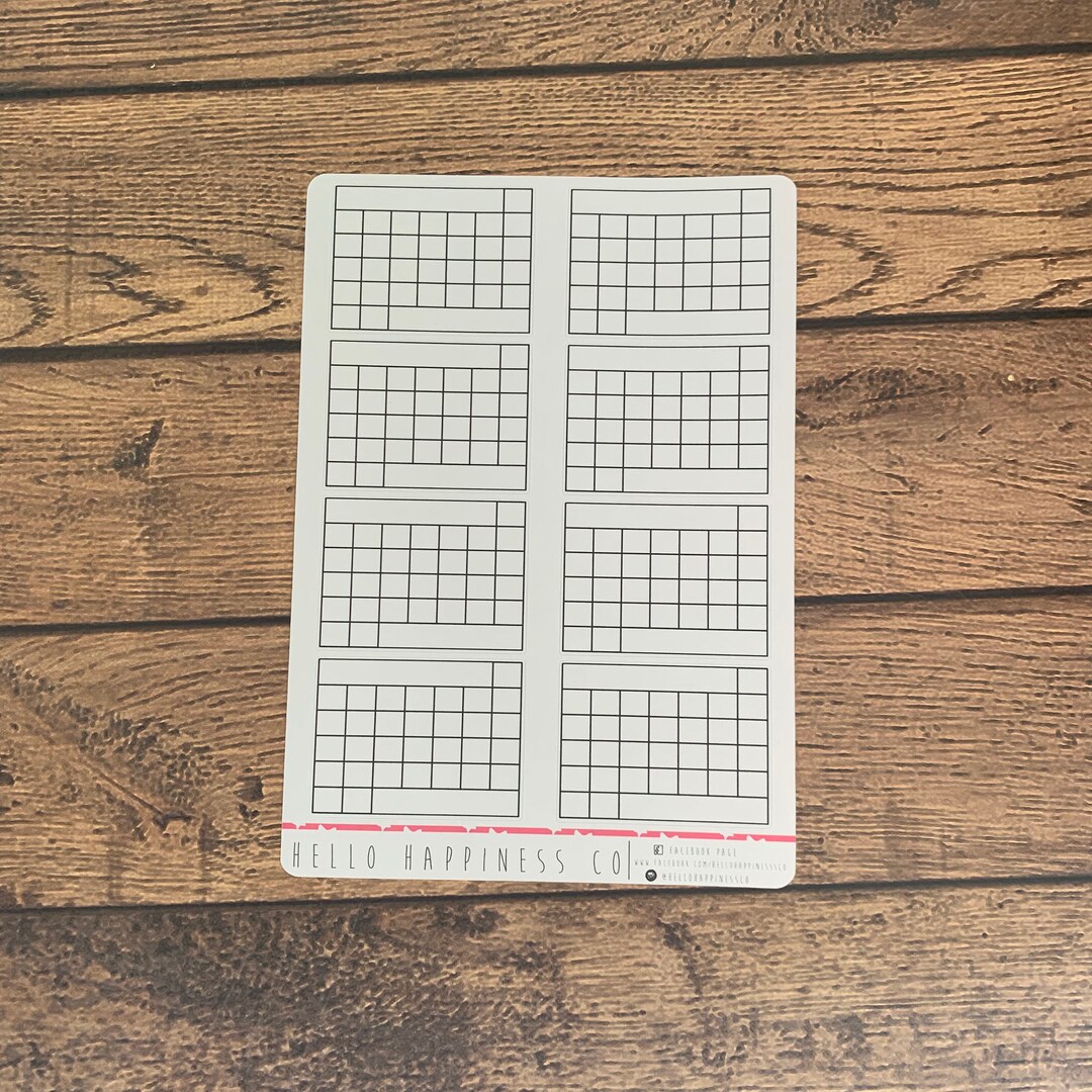 Monthly Habit Tracker - Planner Stickers - Etsy