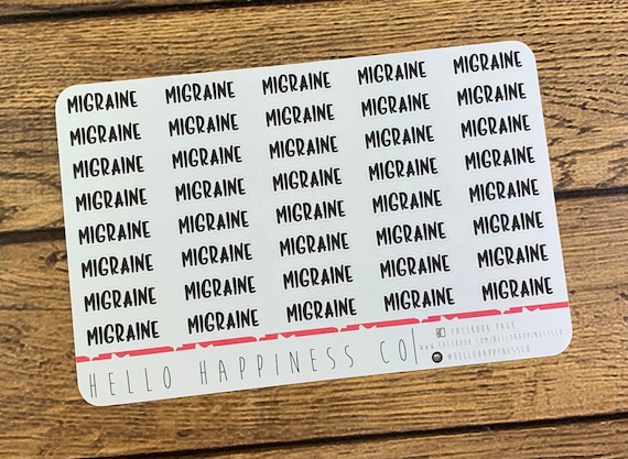 Migraine Planner Stickers