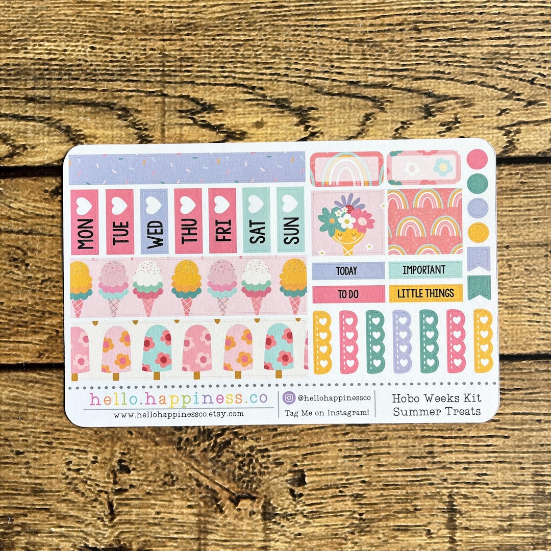 Hobonichi Weeks Mini Kit - Summer Treats - Etsy