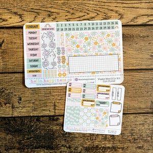 Girl Power Hobonichi Weeks Kit: February Monthly Planner Stickers