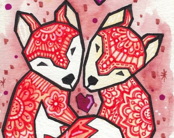 Original Foxy Funky Love Art
