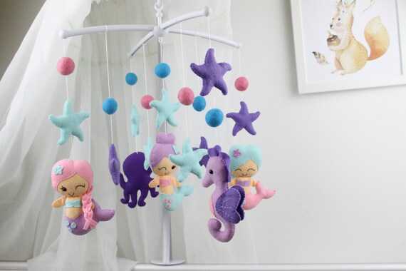 mermaid crib mobile