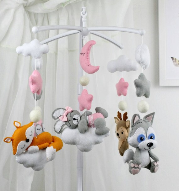 baby girl mobile for crib