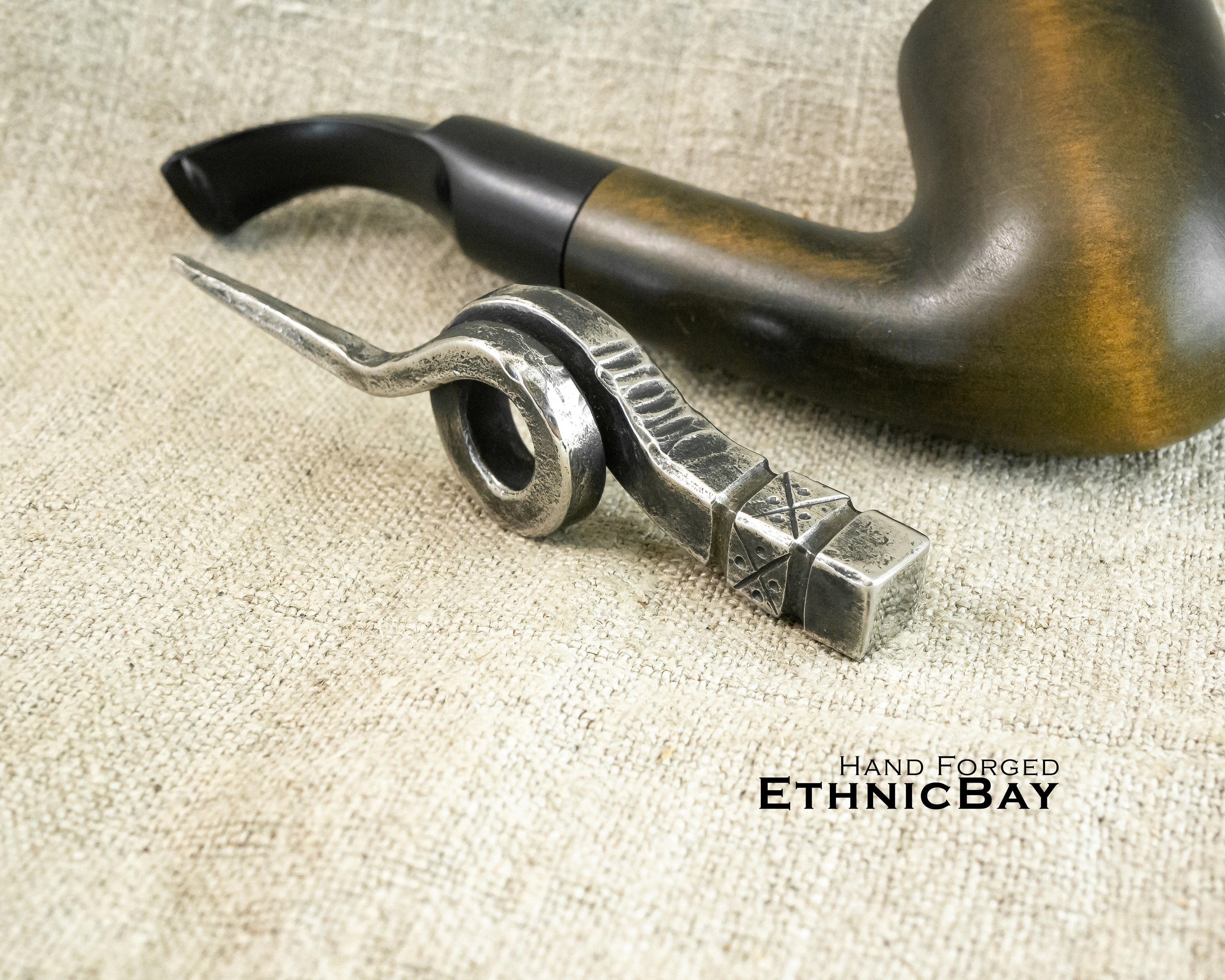 Tobacco Pipe tool. Stainless Steel Handmade tamper. Hand Etsy