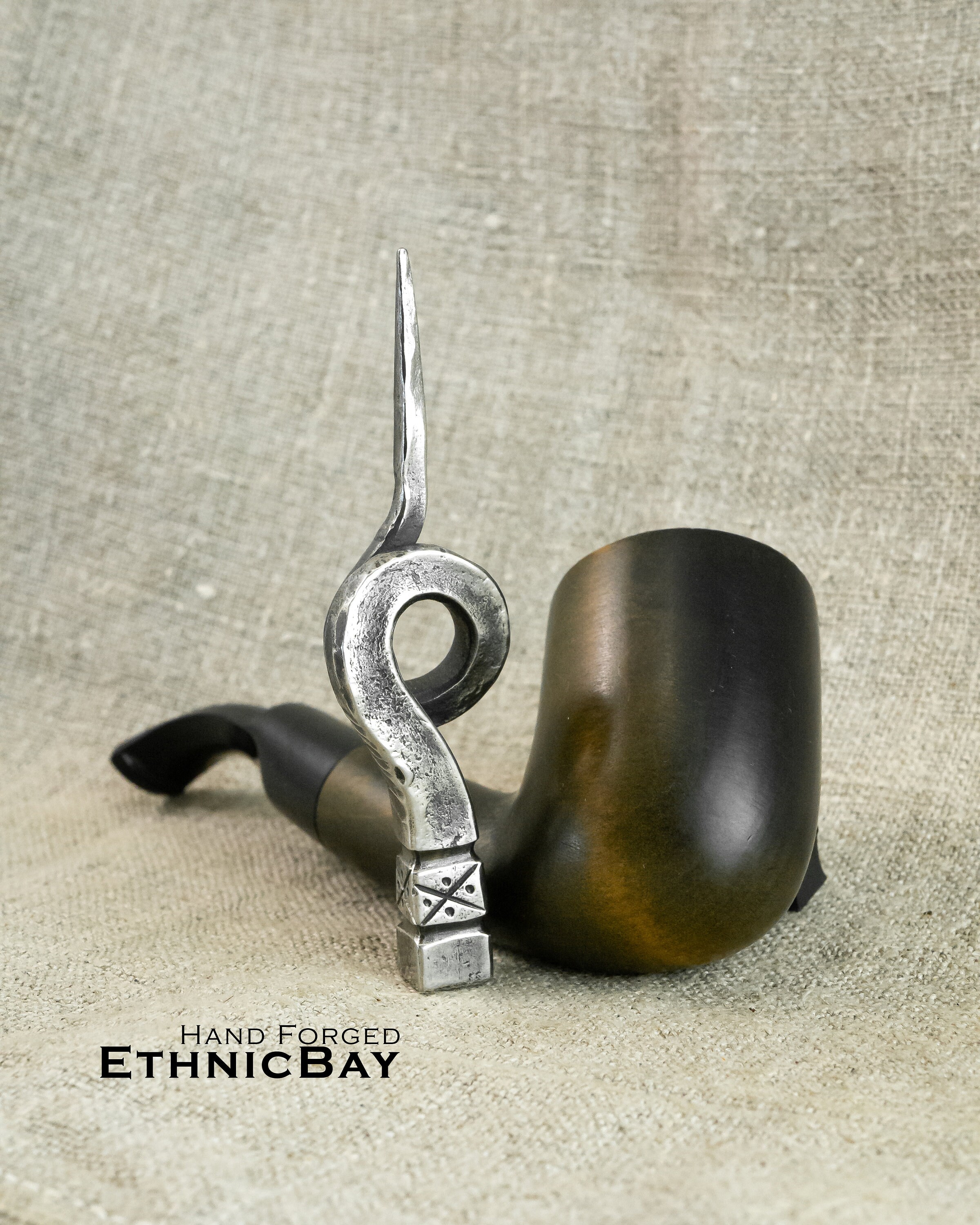 Tobacco Pipe Tool. Stainless Steel Handmade Tamper. Hand Etsy