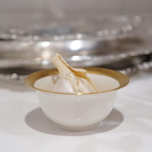 Antique Vintage Gold Rimmed Mini Decorative Bowl - Made in America between 1896 and 1930 - Rare and Stunning