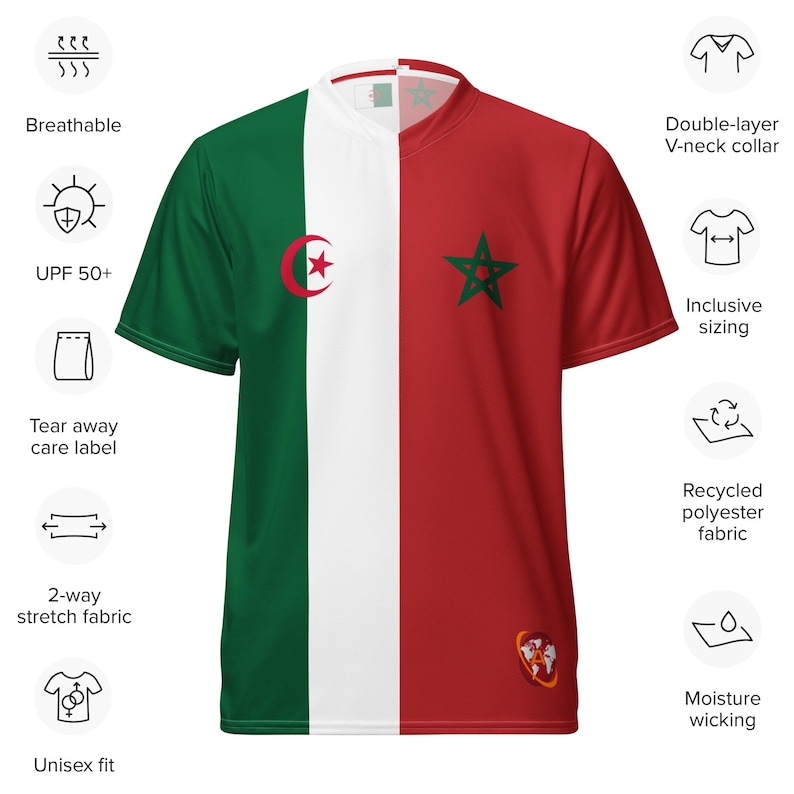 Recyceltes Unisex-Trikot mit Allover-Druck