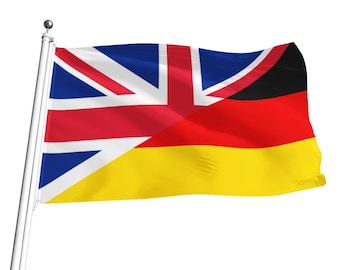 Double Country/Nation/Combo Diagonal half and half Flag - Customizable (Select any 2 Countries of your choice)