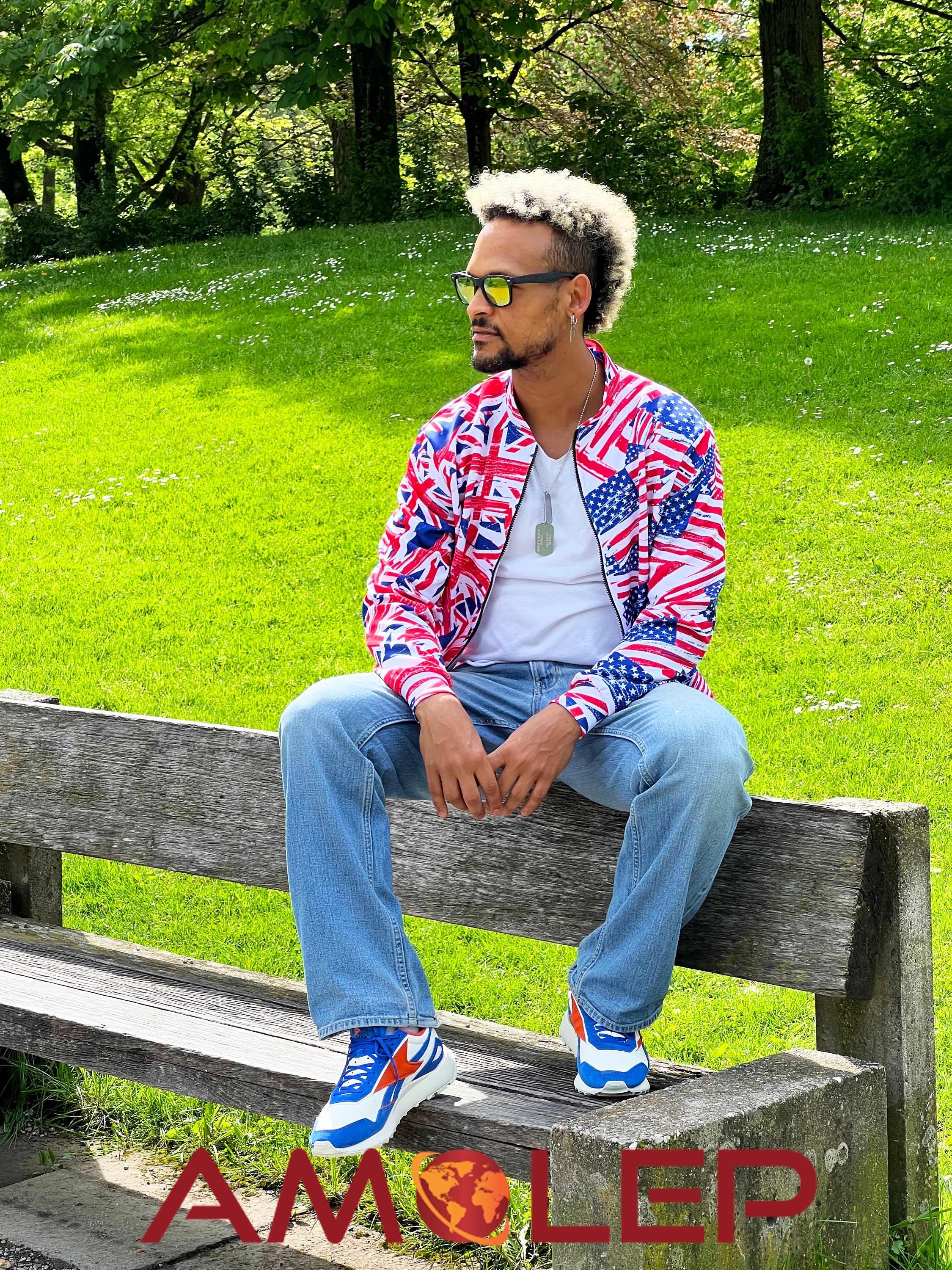 Unisex Double/Combo Flag Half and Half Spring Jacket - Customizable (Select any 2 Countries of your choice)