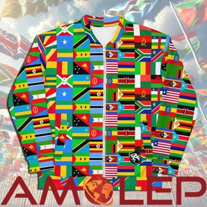 Africa Flags Unisex Bomber Jacket