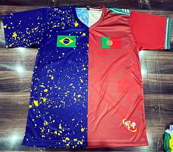 FLUSS needle punch football shirts 花柄 s-l1200.png