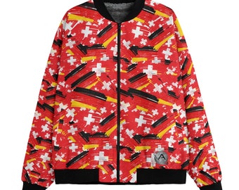 Double/Combo Mixed Flag Unisex Bomber Jacket - Customizable (Select any 2 Countries of your choice)