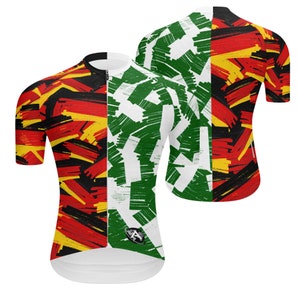 Camiseta de manga corta con bandera doble/combinada, mitad y mitad, personalizable (seleccione 2 países de su elección)