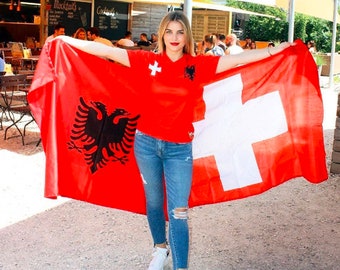 Double Country/Nation/Combo half and half Flag - Customizable (Select any 2 Countries of your choice)