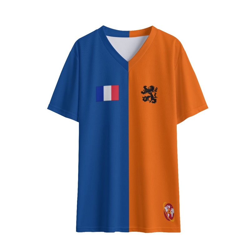 Half and Half Customisable Amolep Multinational football /soccer Jersey image 7