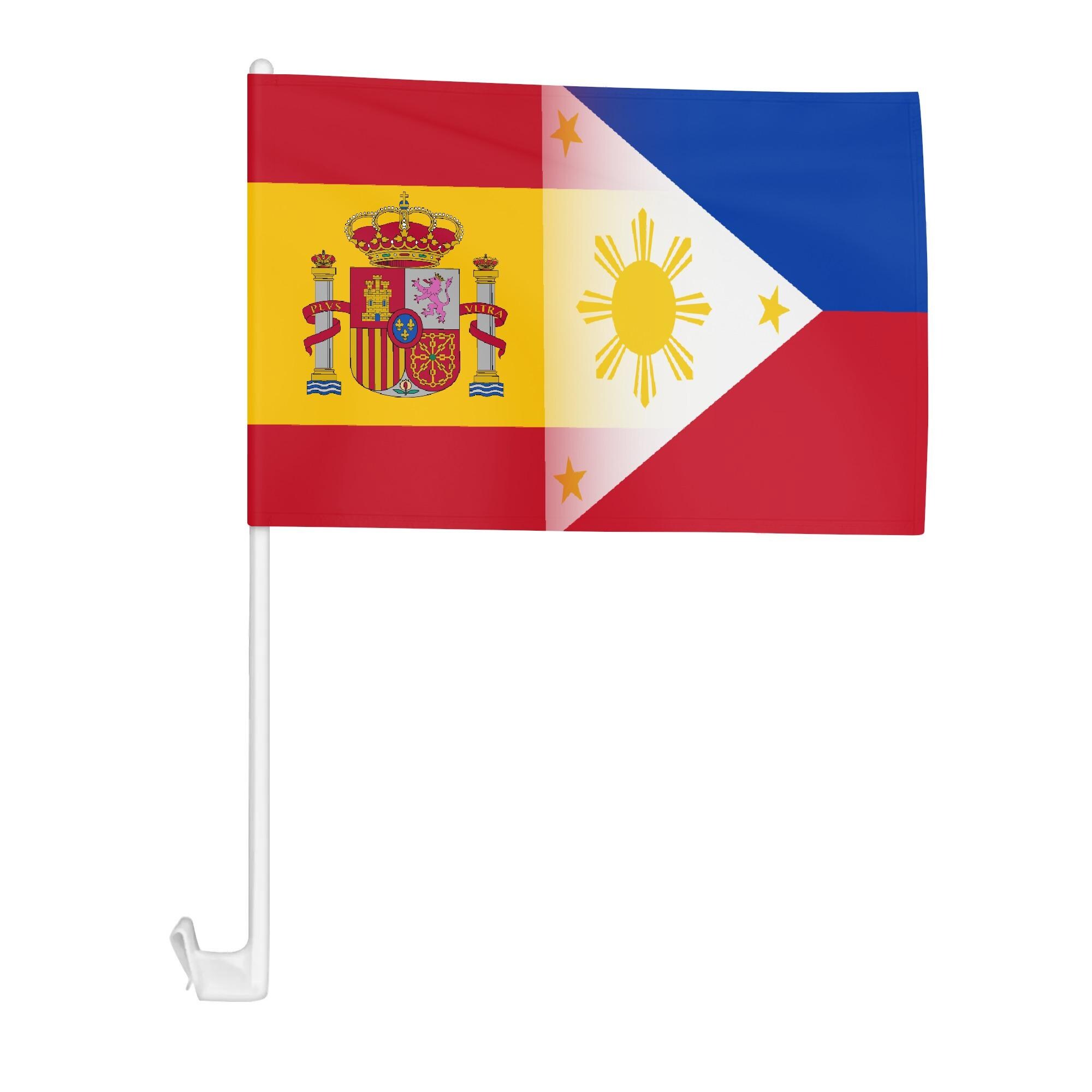 Custom Dual-flag Car Window Flag • Personalized Polyester Window ...