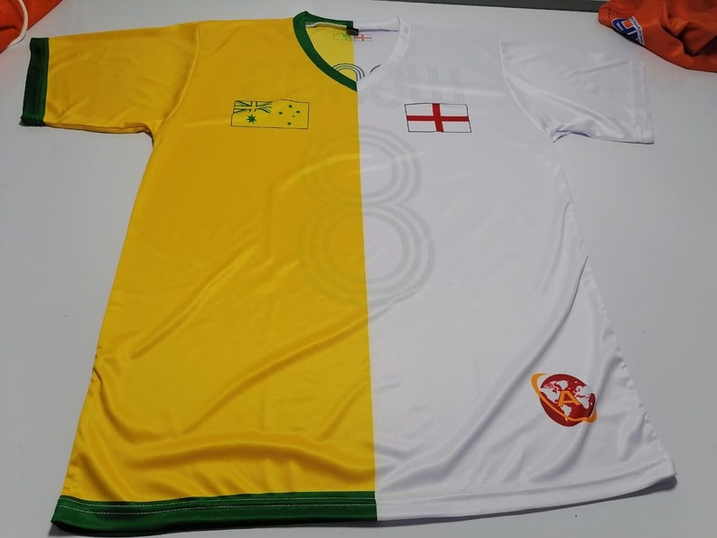 Half Australia and Half England Amolep Multinational Football Etsy