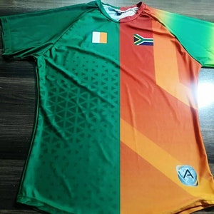 Half Ireland and Half South Africa Amolep Rugby Jersey