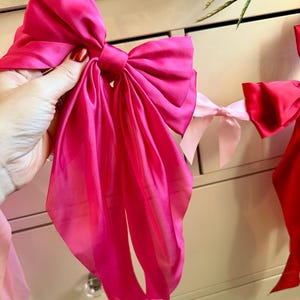 Coquette-inspired Bow Garland | 6-foot Decorative Garland - Etsy