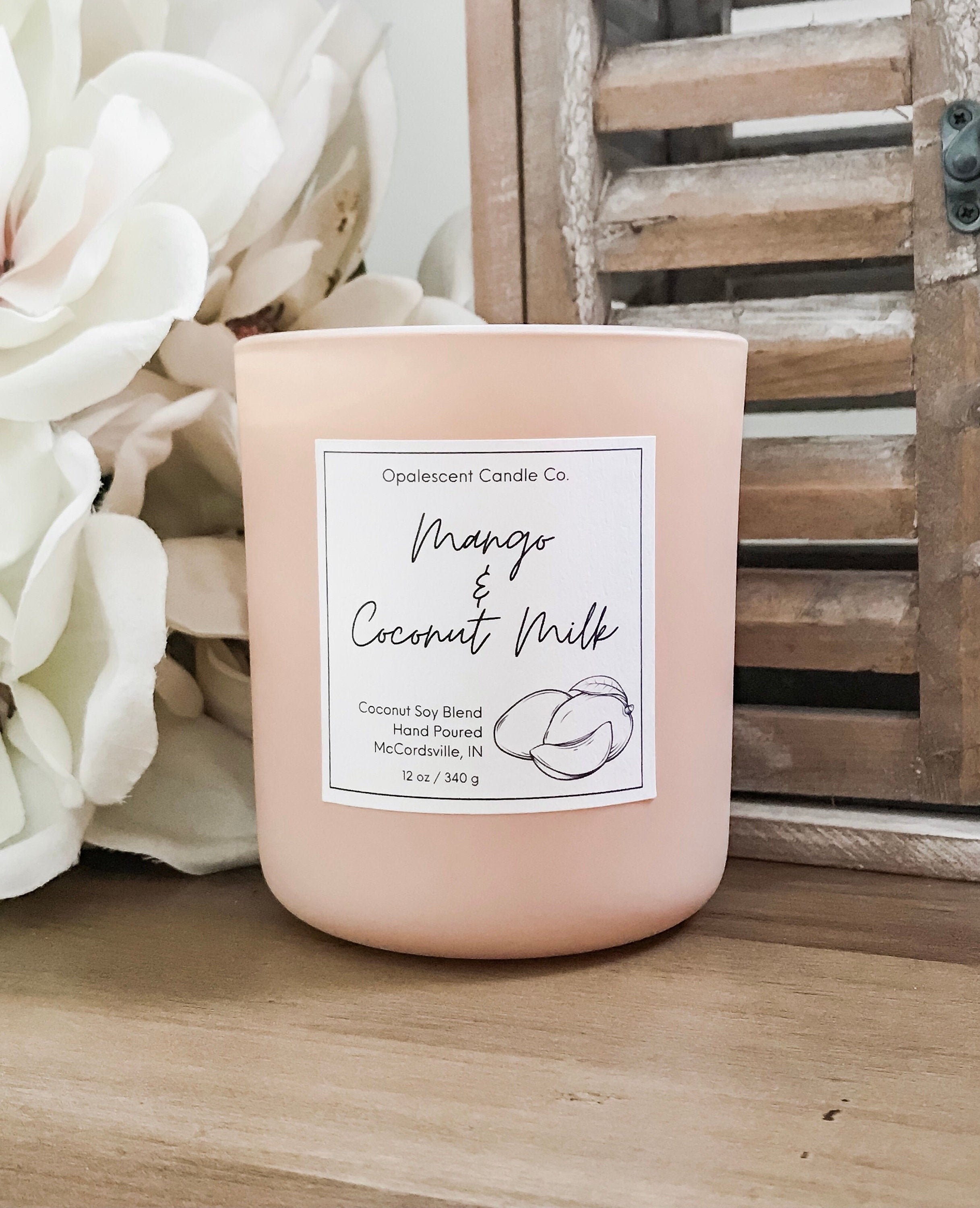 Mango & Coconut Milk Candle Ecofriendly Coconut Soy Etsy