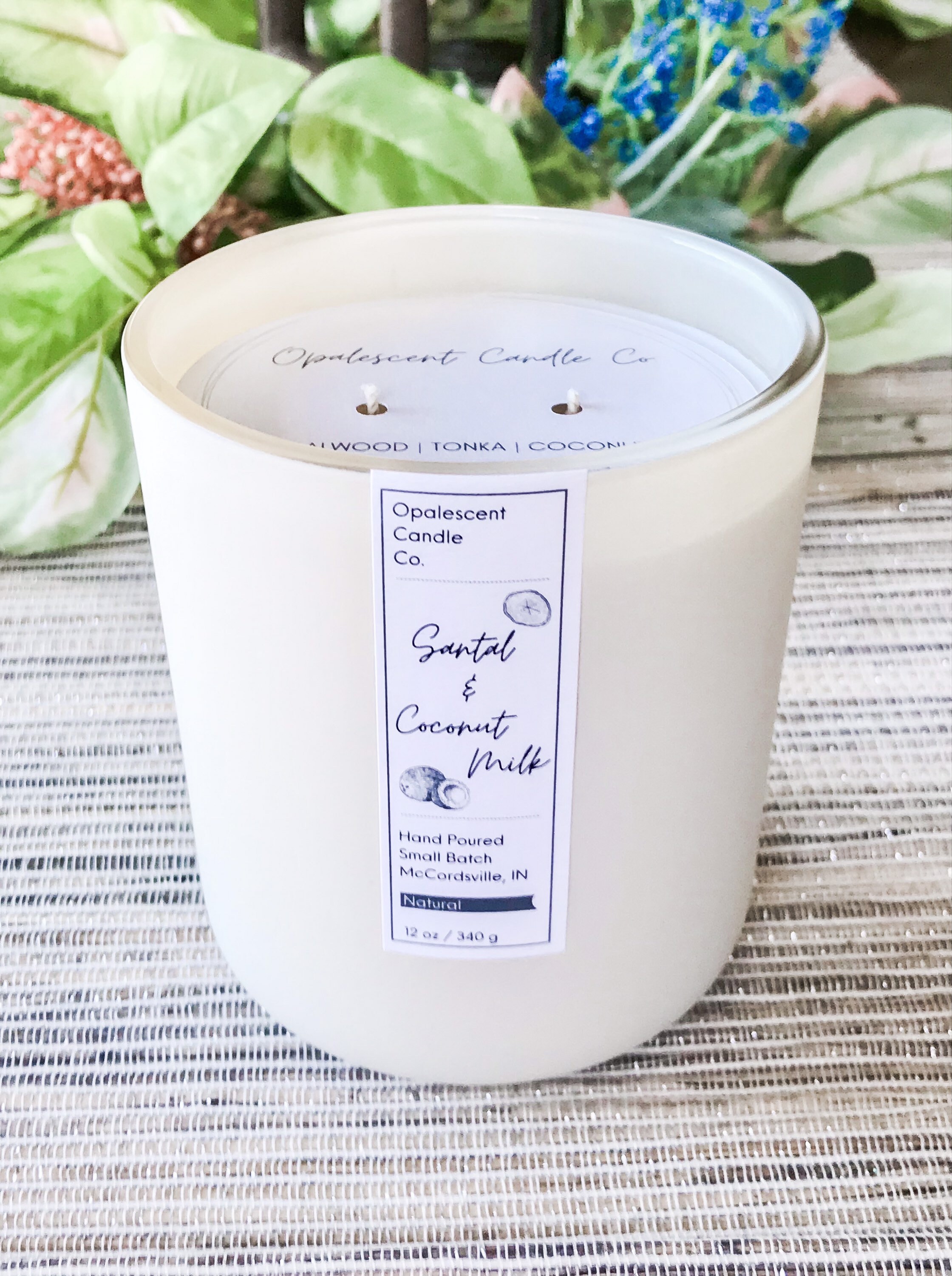 Santal & Coconut Milk Candle Spring Candles Natural Etsy