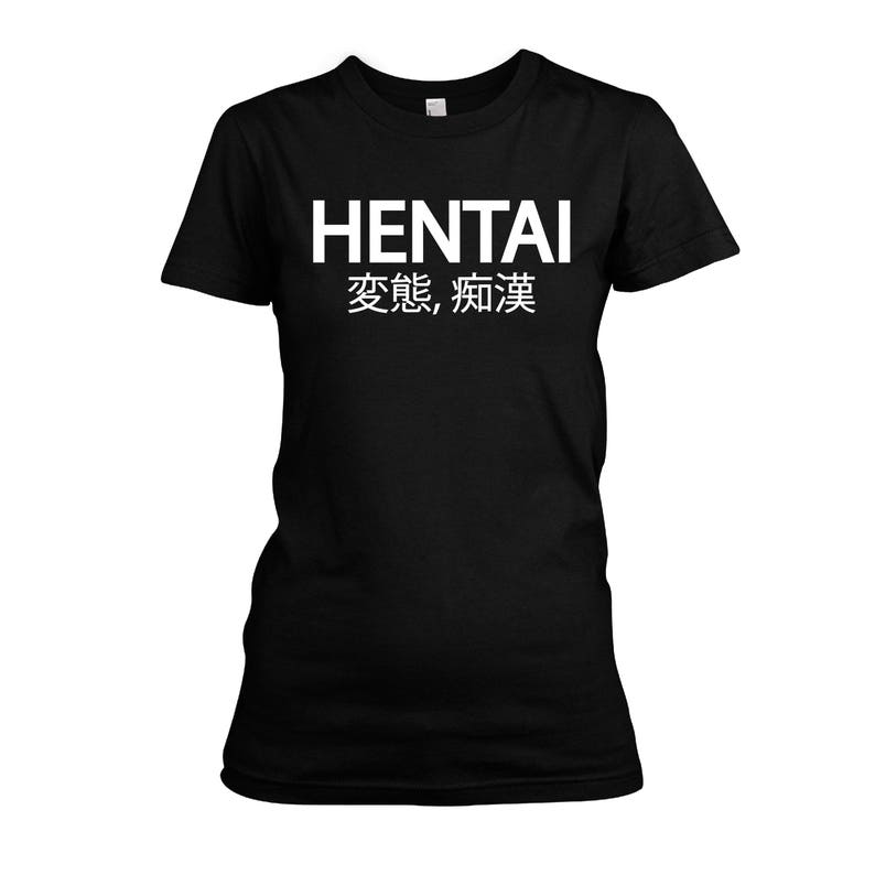 Anime Booty Shorts Porn - Hentai Pervert female crew neck shirt | anime porn t-shirt | womens tshirt  | Bible Black crew neck | crunchy roll teeshirt| 024