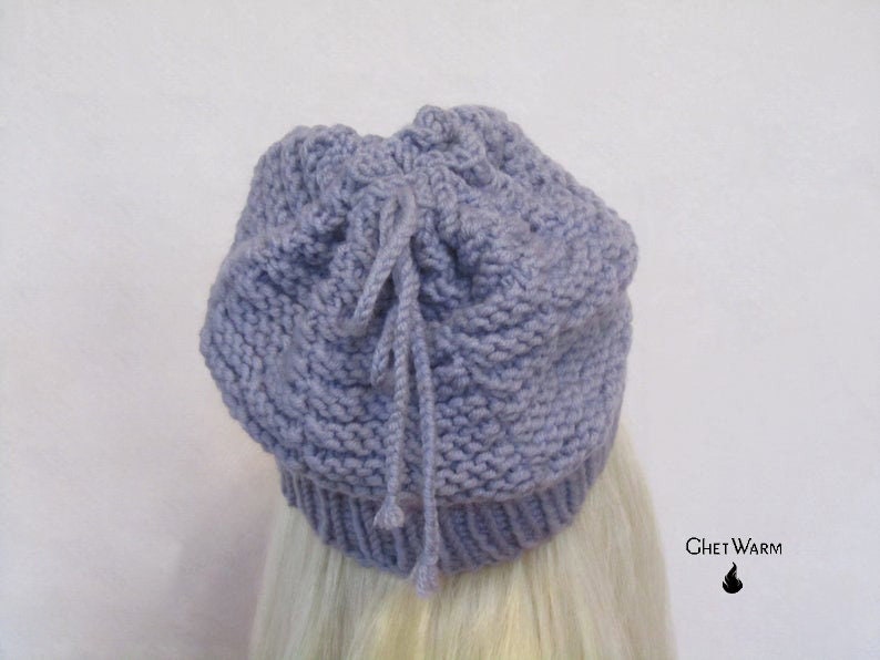 Wool Handmade Knitten Hat Transformer Scarf. Hair Bows. Gray Women Hat Transformer. Head Accessories. Ear Warmer. Winter Headdress. image 6