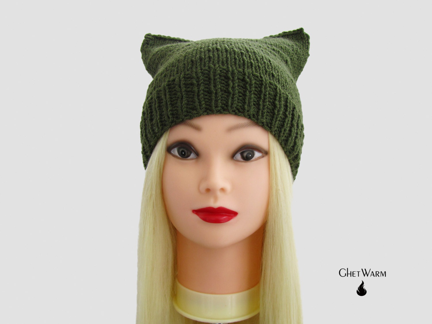 Cat Hat Cat Beanie Girls Hats Animal Ear Knit Cat Ear Hat Etsy