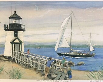 Lighthouse art | Etsy