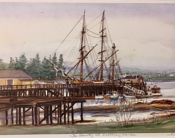 The Bounty at Boothbay Harbor, Maine, beautiful replica ship built in Nova Scotia, in for repairs just before sinking in Hurricane Sandy.