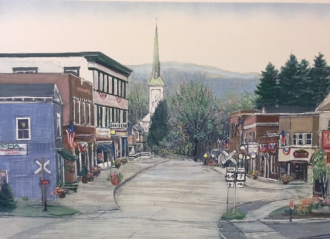 Canaan Connecticut wall art of Northwest Litchfield county Etsy