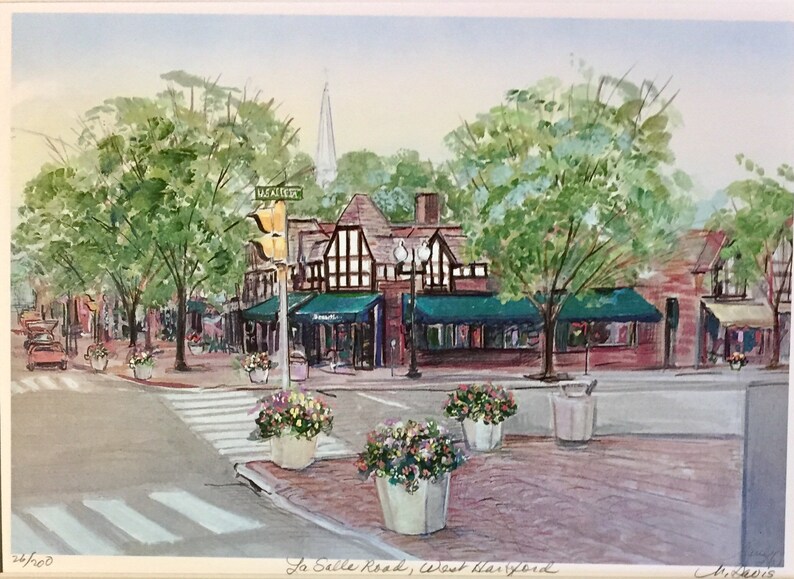 Wall Art West Hartford Ct La Salle Road 11x14 Etsy