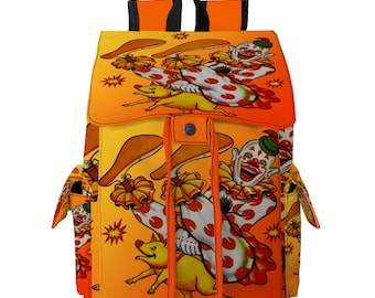 Large Capacity Backpack Durable Stylish for School or Travel.  All-Over-Print Backpack, Stand Out from the Crowd with This Unique Design.
