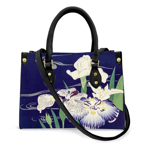 Floral Handbag, Floral Designer crossbody bag. Floral print Artificial Leather handbags for women, casual shoulder bag, designer handbags.