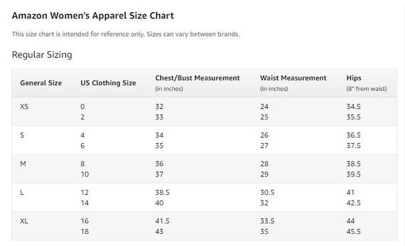 Sag Harbor Clothing Size Chart
