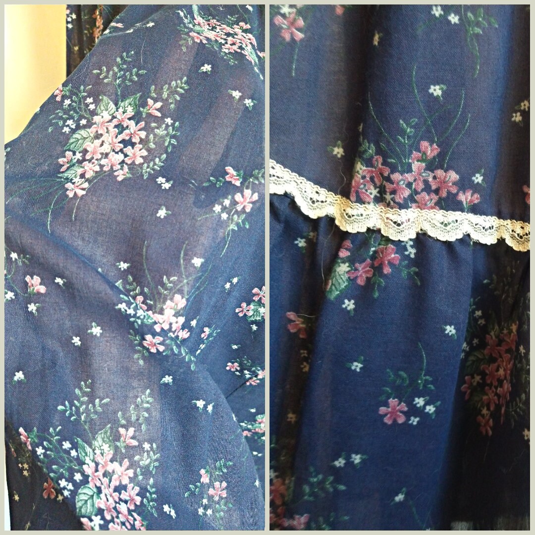 Vintage Gunne Sax Jessica Mcclintock 1970s Gold Tag Cottage Prairie ...