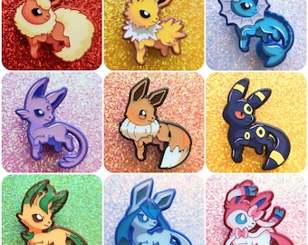 Colorful Fox Pin Set