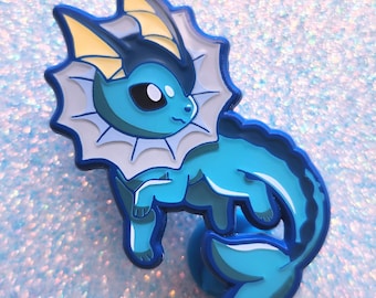 Colorful Water Fox Pin