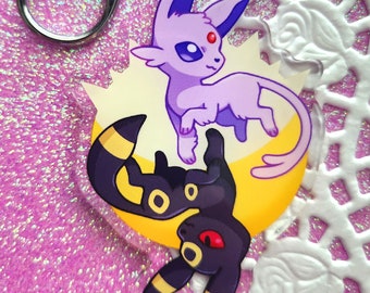 Sun and Moon Keychain