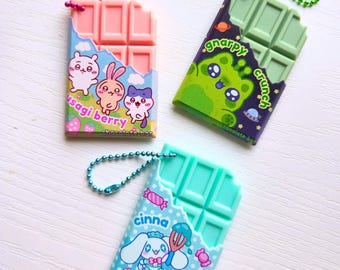 Chocolate Bar Keychains