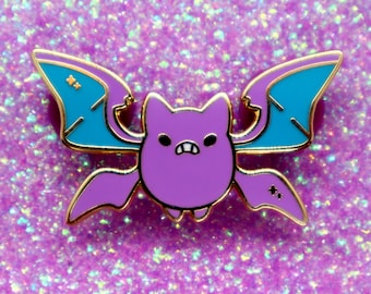 Crobat Pin: Hard Enamel Gold Plated Pin