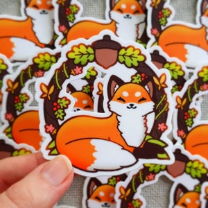 Woodland Fox Vinyl Sticker