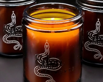 Beeswax Jar Candle | Witchy Woods | Oak, Amber, Clove, Ginger