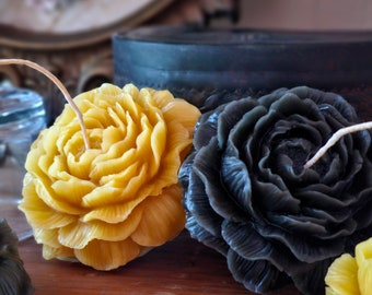 Floral Handmade Beeswax Candle