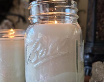 Mason Jar Candles • Hand-Poured Soy  • Assorted Small-Batch Fragrances • Pint